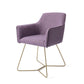 Jesper Home Hofu eetkamerstoel Violet Daisy|beehive gold