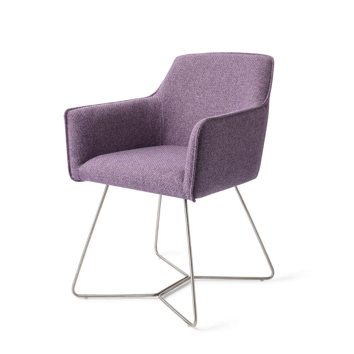 Jesper Home Hofu eetkamerstoel Violet Daisy|beehive steel