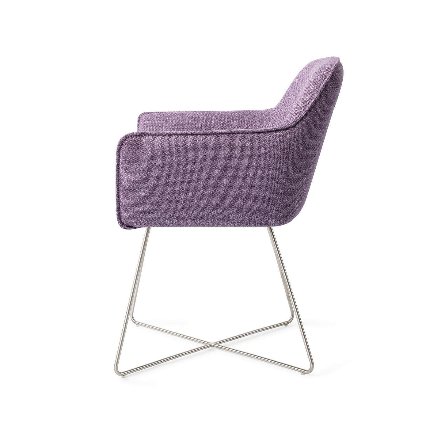 Jesper Home Hofu eetkamerstoel Violet Daisy|cross steel