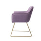 Jesper Home Hofu eetkamerstoel Violet Daisy|slide gold