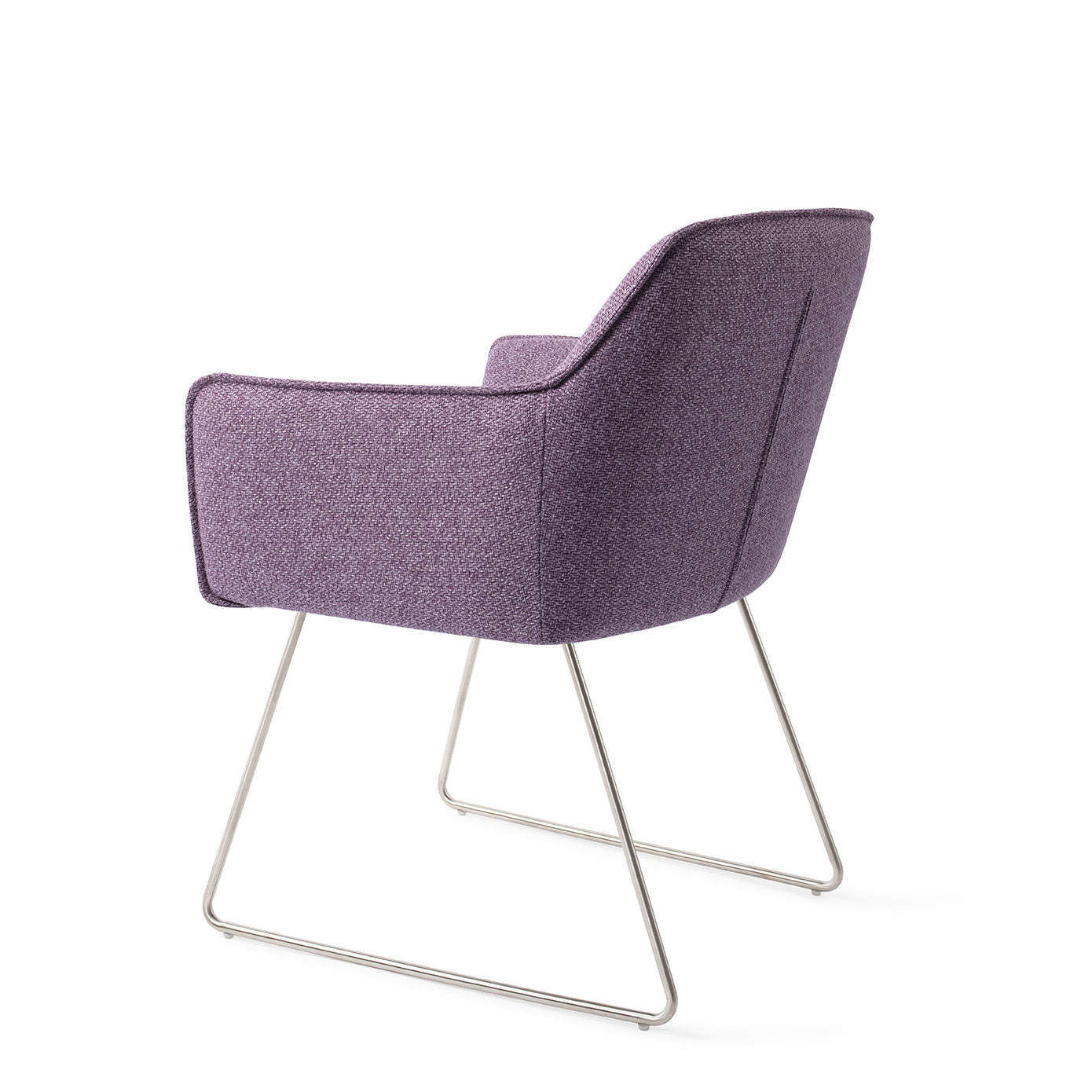 Jesper Home Hofu eetkamerstoel Violet Daisy|slide steel