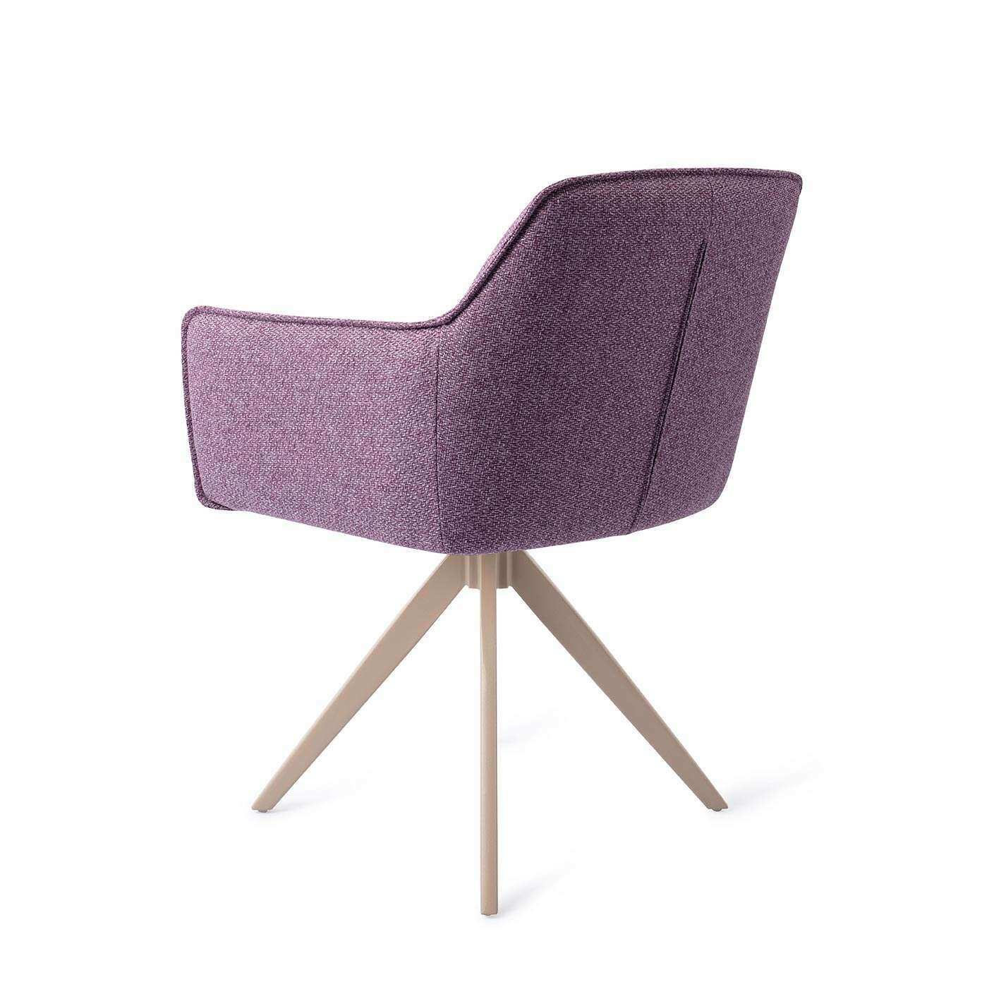 Jesper Home Hofu eetkamerstoel Violet Daisy|turn beige