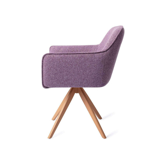 Jesper Home Hofu eetkamerstoel Violet Daisy|turn peach