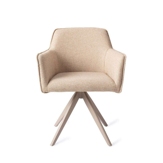 Jesper Home Hofu eetkamerstoel wild walnut|turn beige