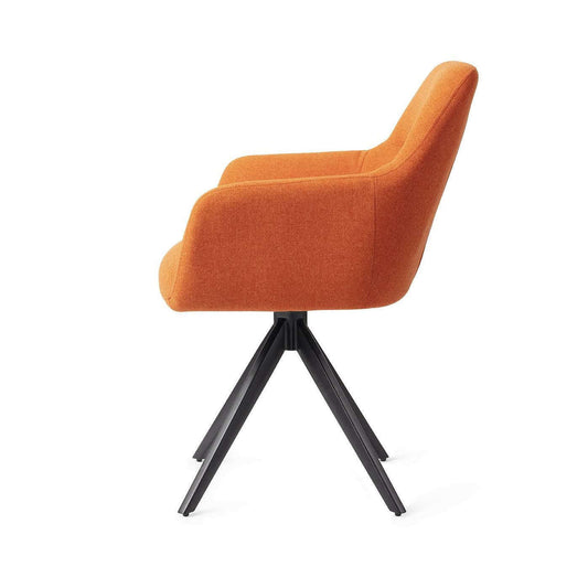 Jesper Home Kinko eetkamerstoel Tangerine|turn black