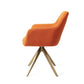 Jesper Home Kinko eetkamerstoel Tangerine|turn gold