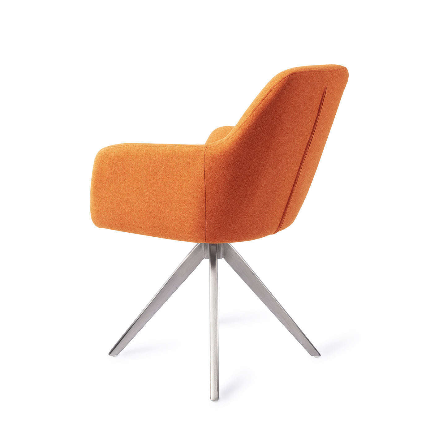 Jesper Home Kinko eetkamerstoel Tangerine|turn steel