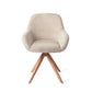 Jesper Home Kushi eetkamerstoel Ivory Ivy|turn peach