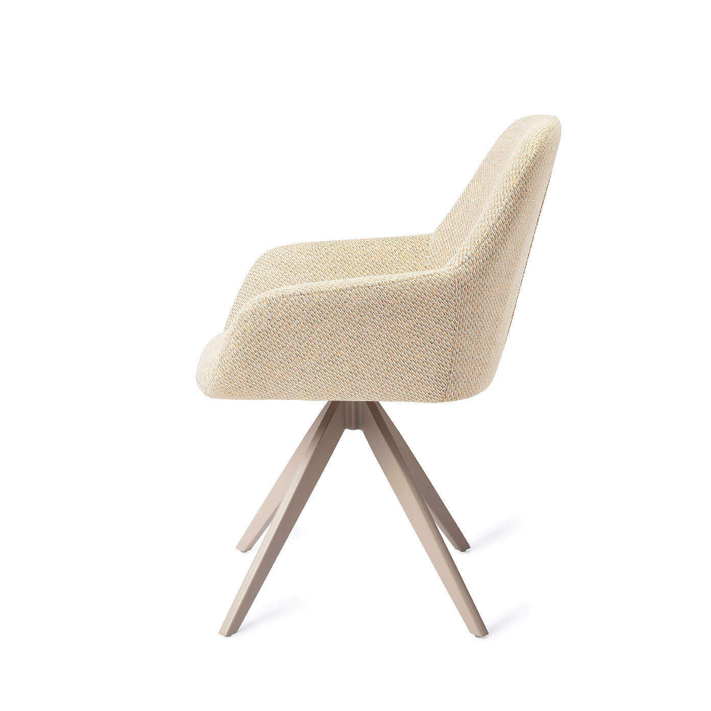 Jesper Home Kushi eetkamerstoel Trouty Tinge|turn beige