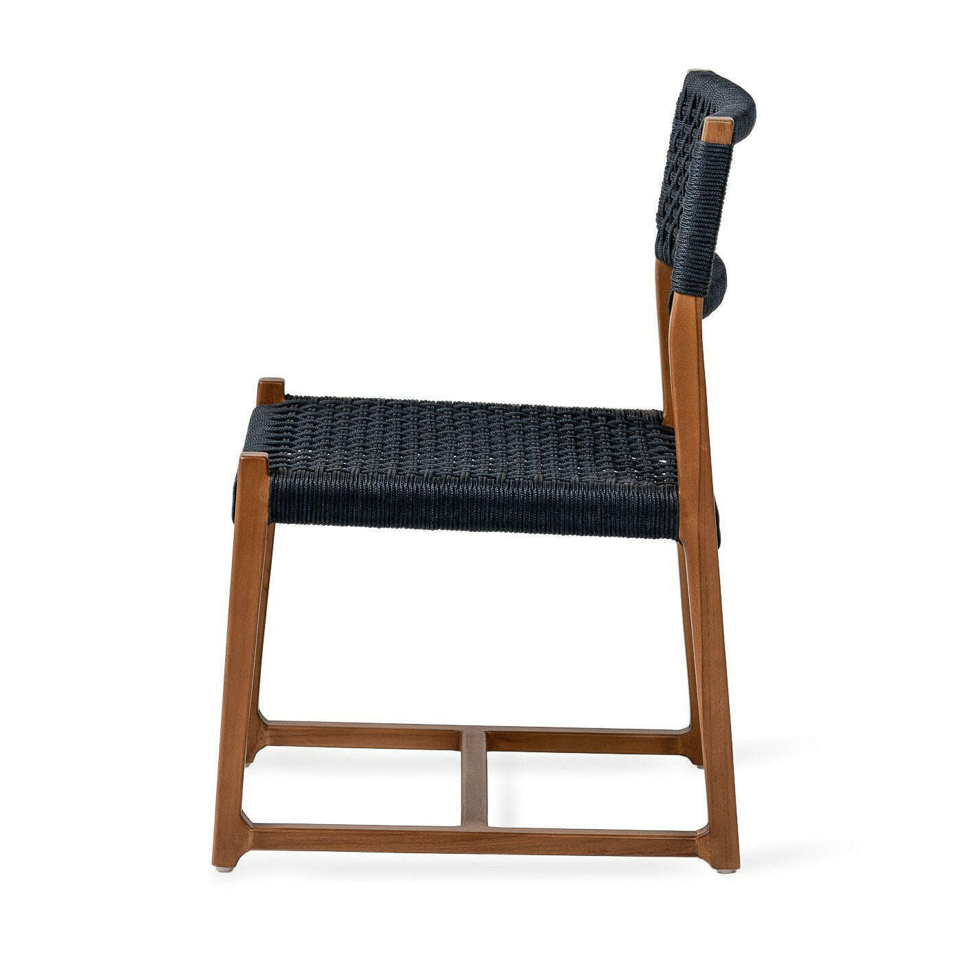 Jesper Home Kuwana eetkamerstoel indigo weave|amber wood