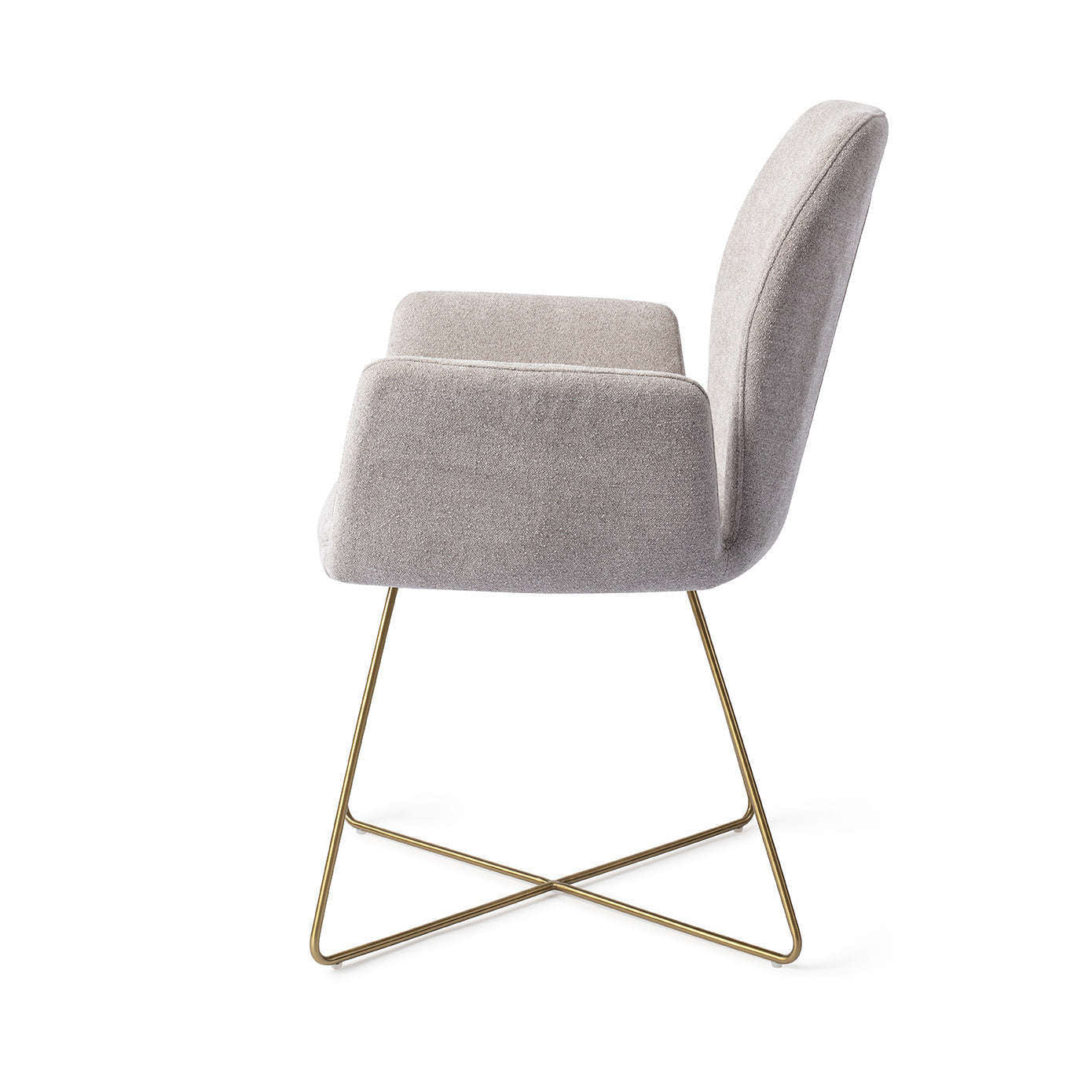 Jesper Home Misaki eetkamerstoel Pretty Plaster|cross gold