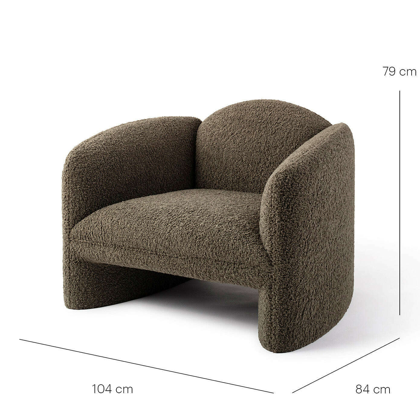 Jesper Home Nachii fauteuil plush moss