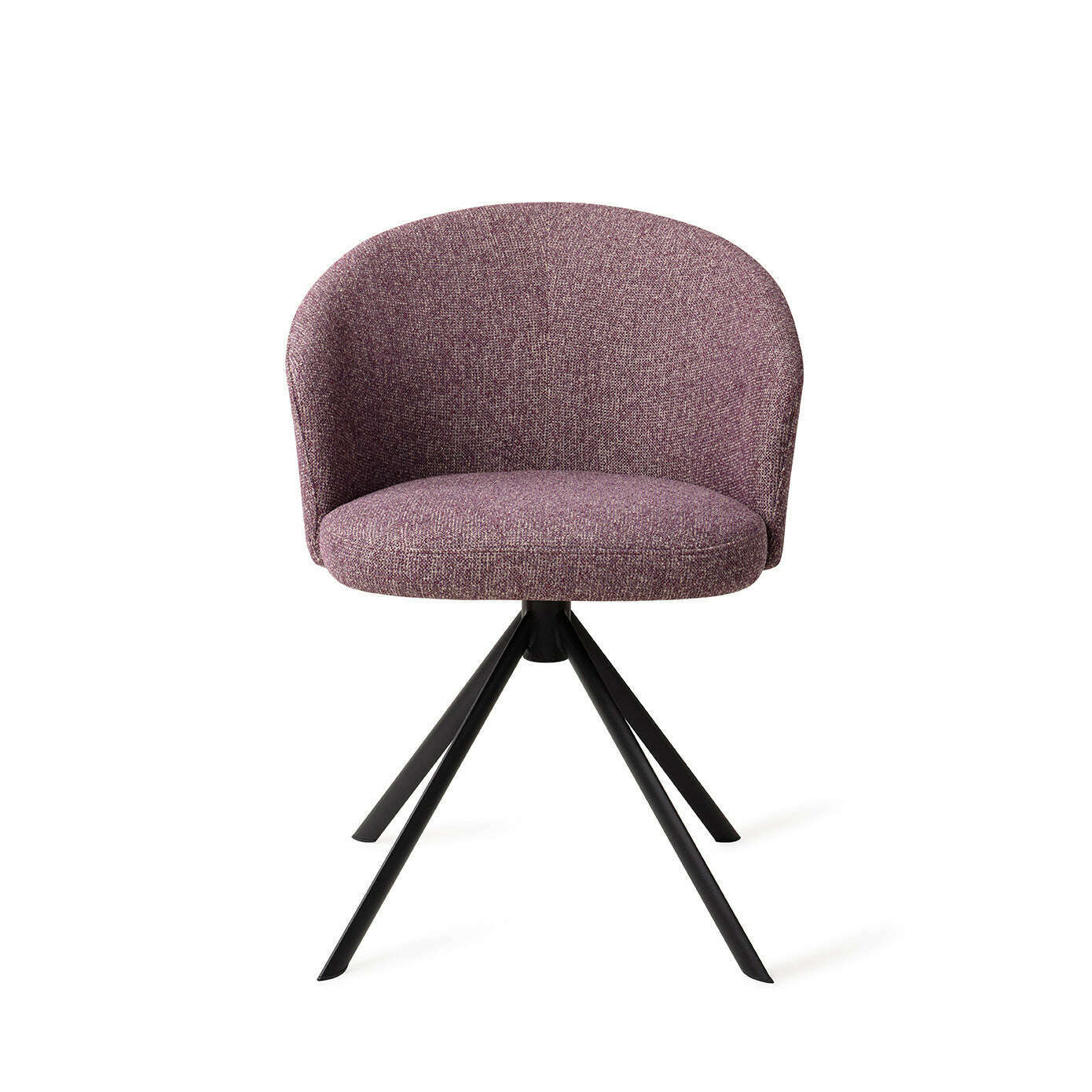 Jesper Home Niimi eetkamerstoel perfect plum|revolve black