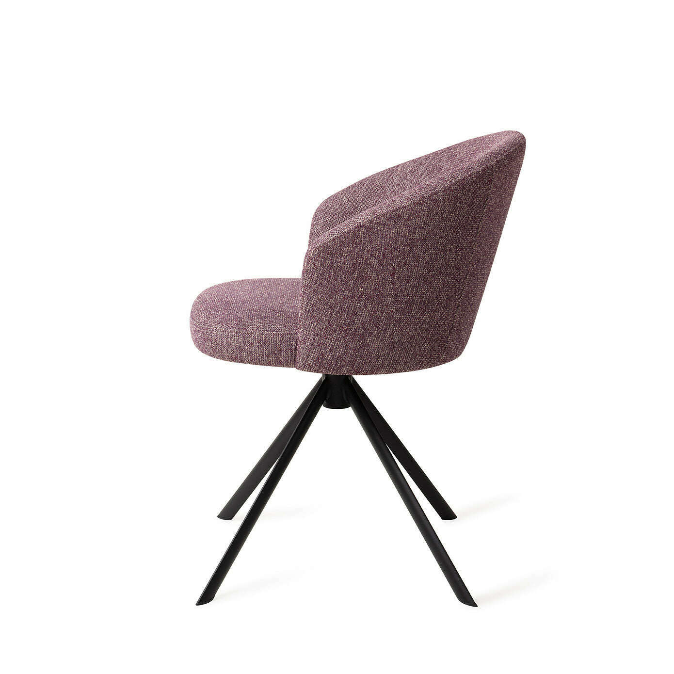 Jesper Home Niimi eetkamerstoel perfect plum|revolve black