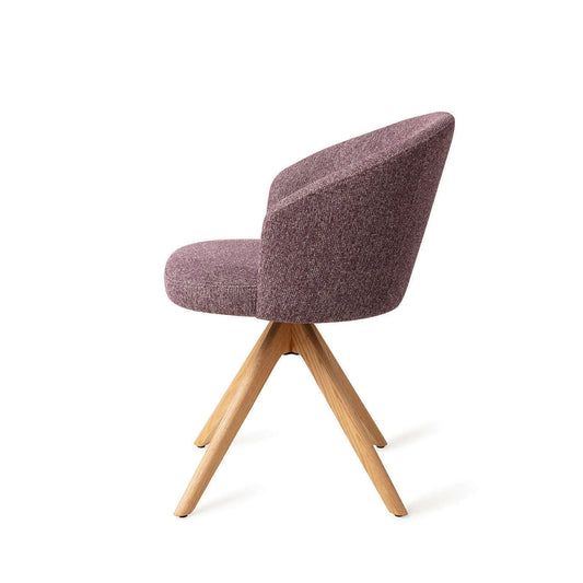 Jesper Home Niimi eetkamerstoel perfect plum|revolve oak