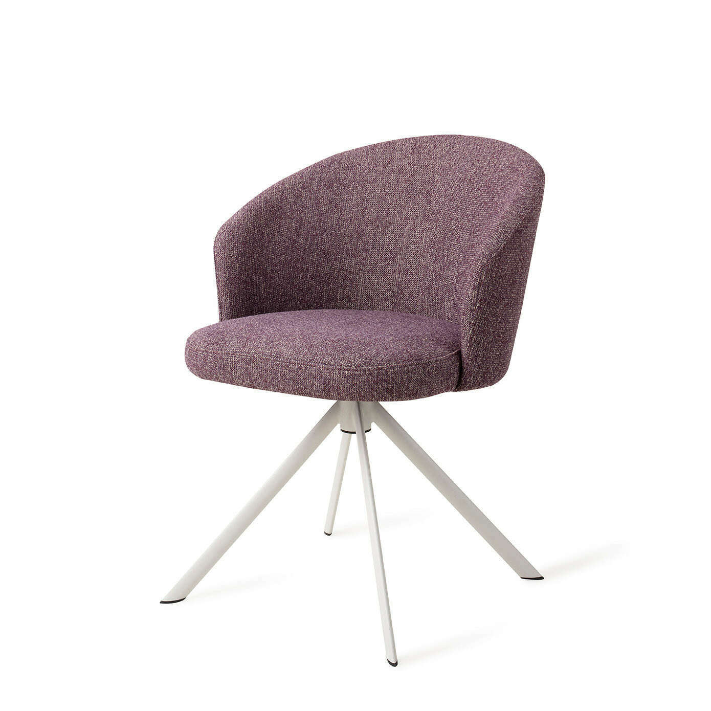 Jesper Home Niimi eetkamerstoel perfect plum|revolve white