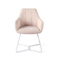 Jesper Home Noto eetkamerstoel petal pink|beehive white