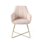 Jesper Home Noto eetkamerstoel petal pink|cross gold