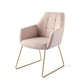 Jesper Home Noto eetkamerstoel petal pink|slide gold