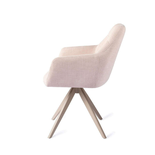 Jesper Home Noto eetkamerstoel petal pink|turn beige