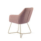 Jesper Home Noto eetkamerstoel vintage rose|beehive gold