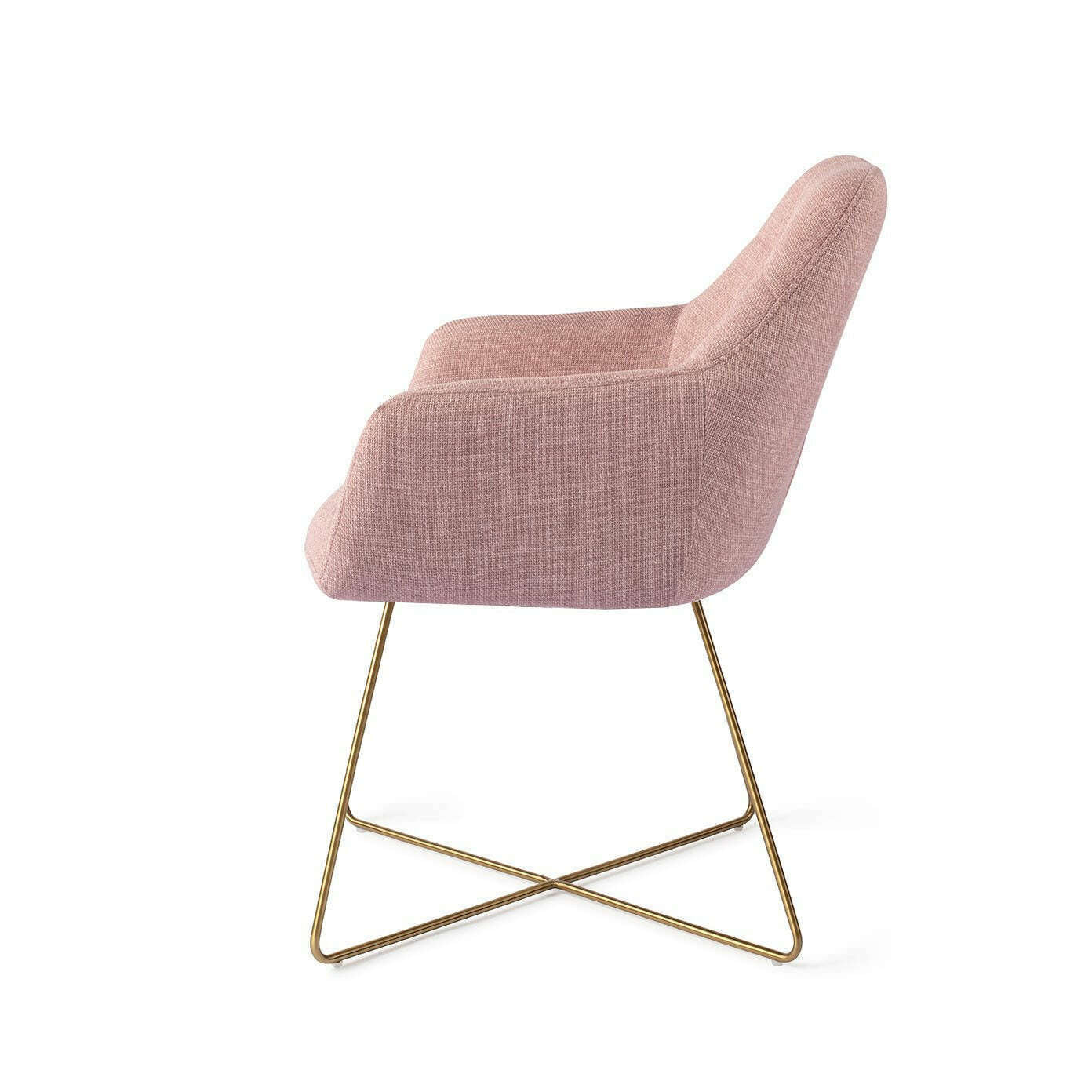 Jesper Home Noto eetkamerstoel vintage rose|cross gold