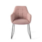 Jesper Home Noto eetkamerstoel vintage rose|slide black