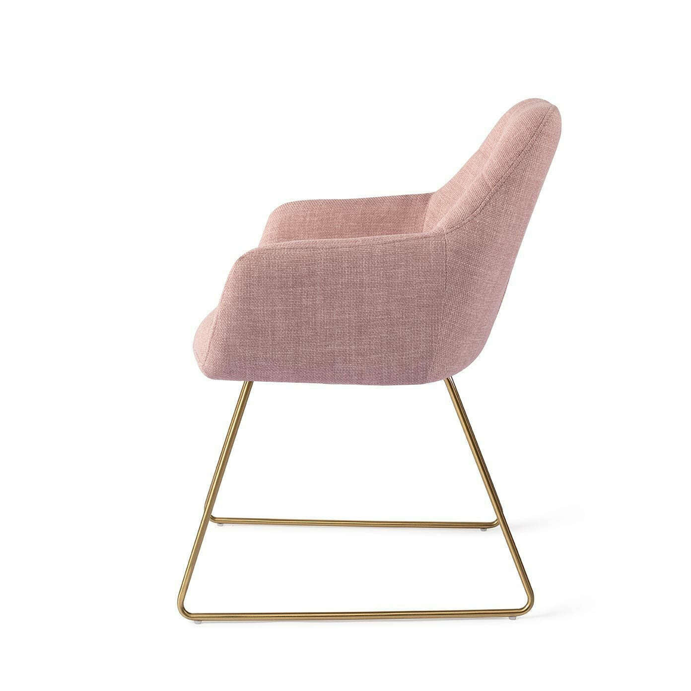 Jesper Home Noto eetkamerstoel vintage rose|slide gold