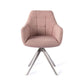 Jesper Home Noto eetkamerstoel vintage rose|turn steel