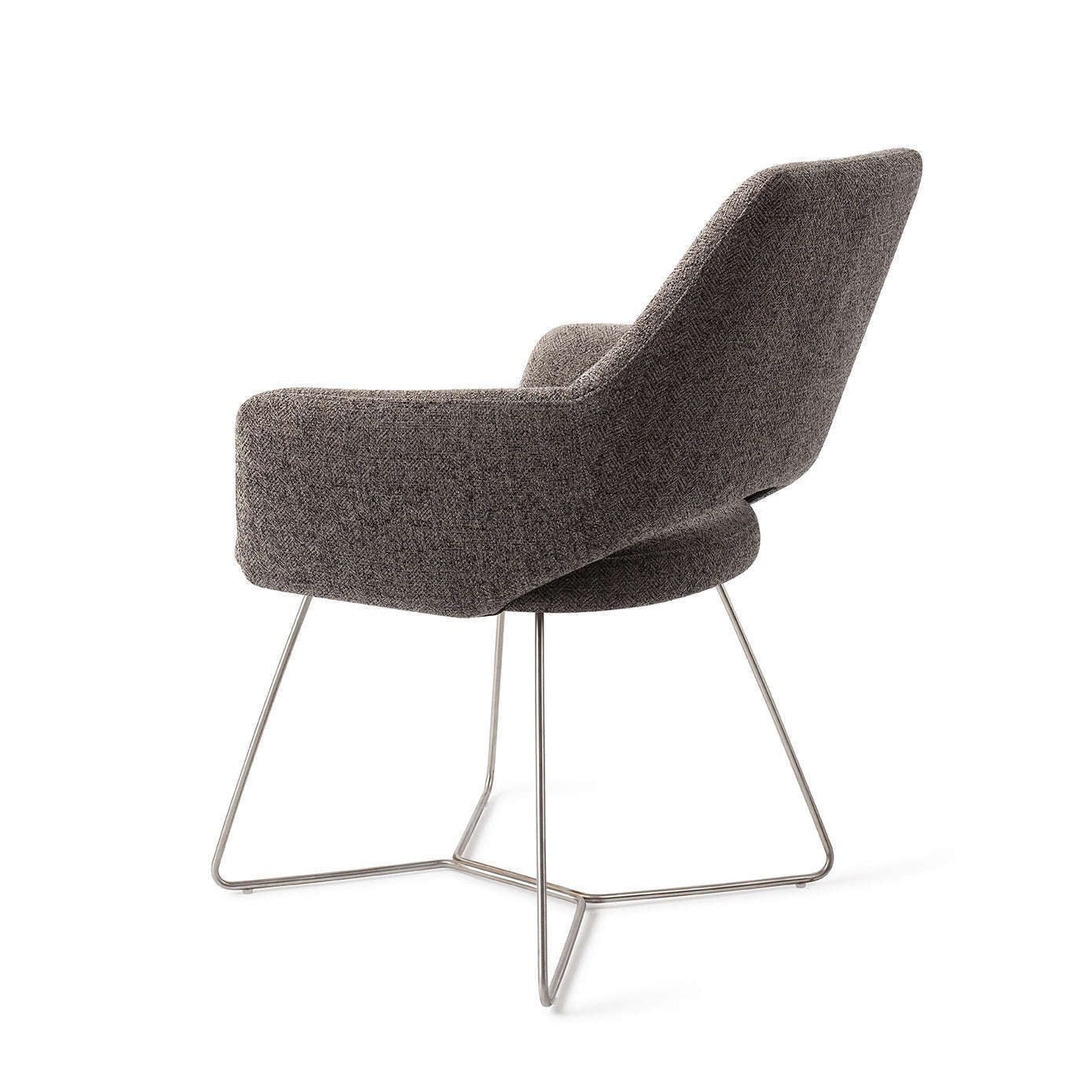 Jesper Home Yanai eetkamerstoel Amazing Gray|beehive steel