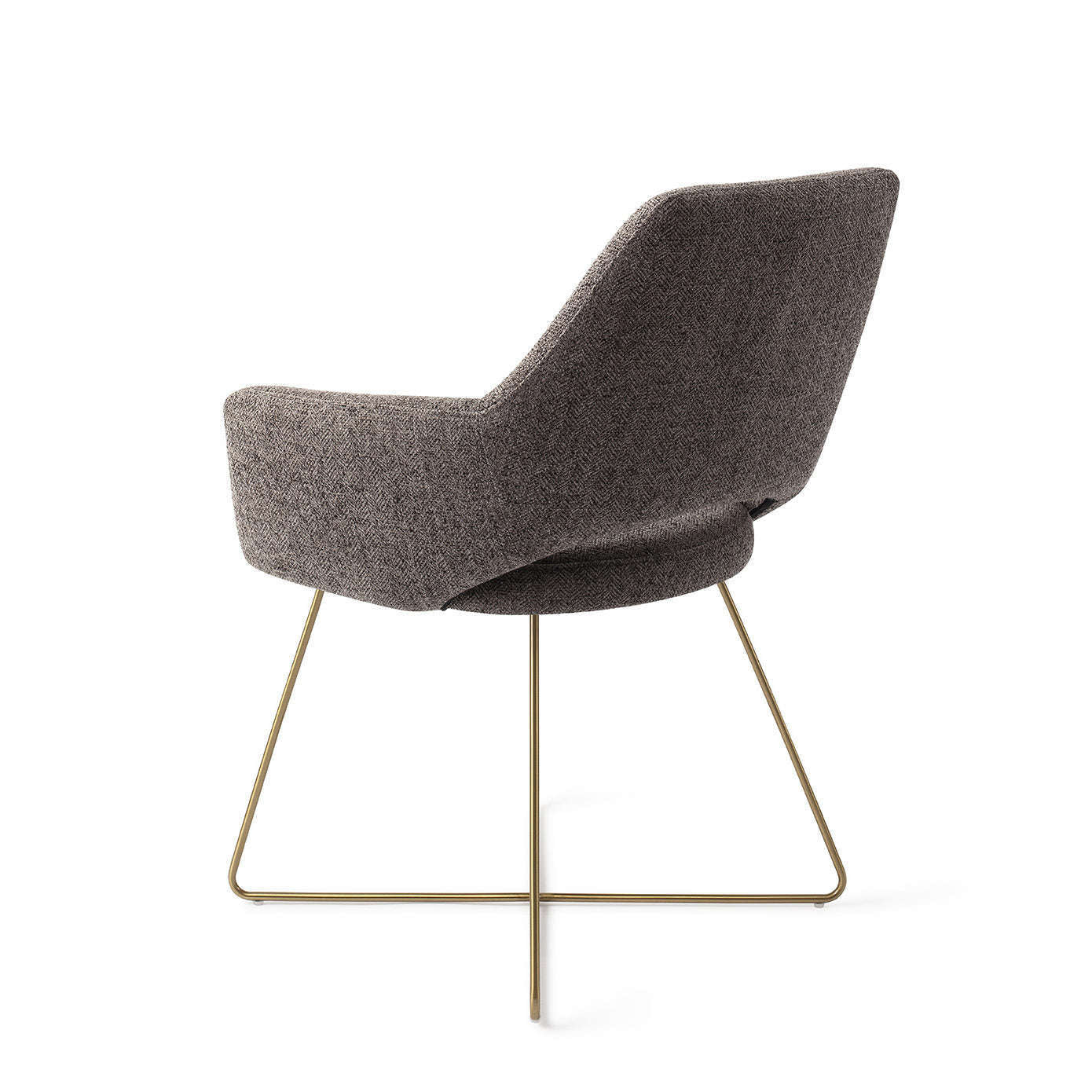 Jesper Home Yanai eetkamerstoel Amazing Gray|cross gold