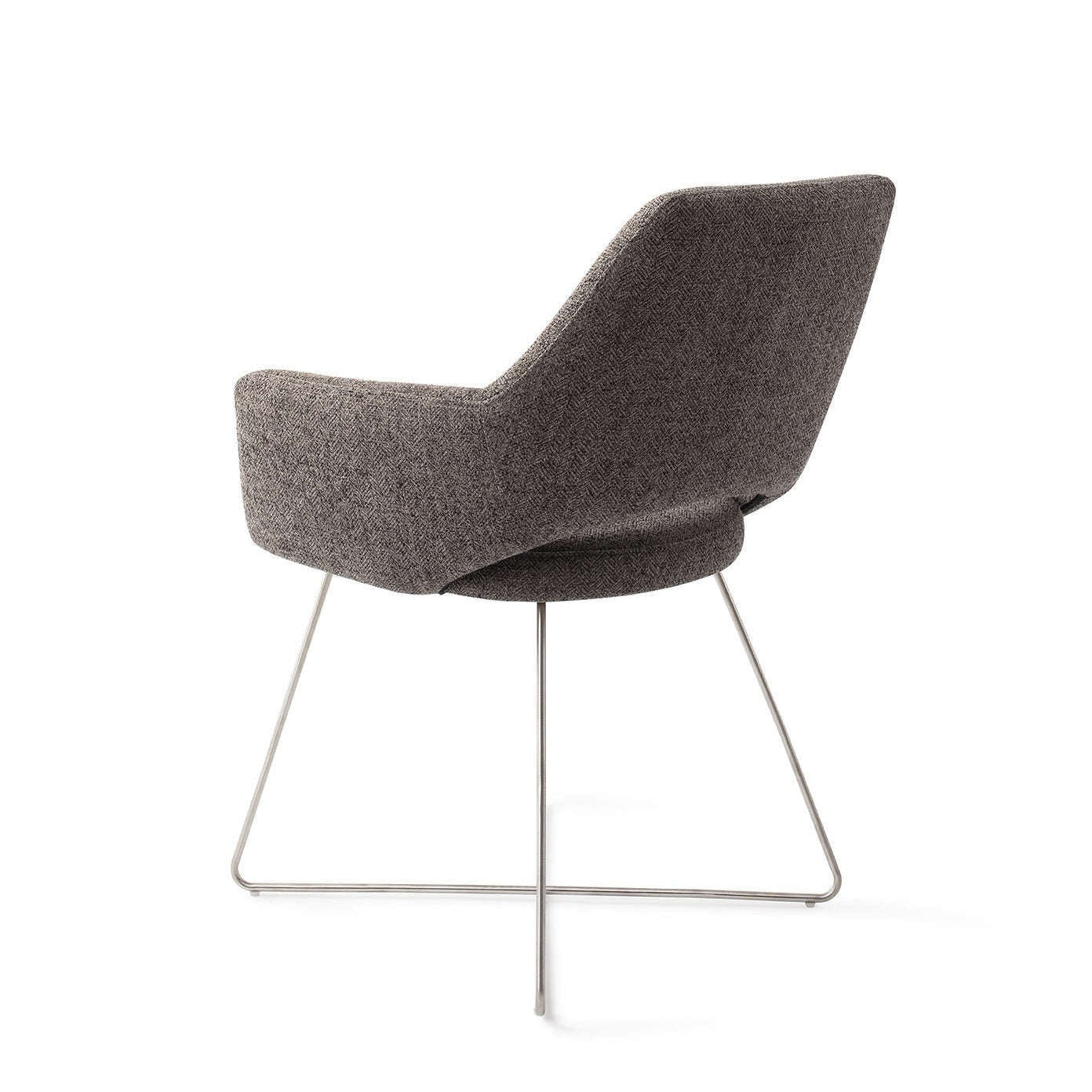 Jesper Home Yanai eetkamerstoel Amazing Gray|cross steel