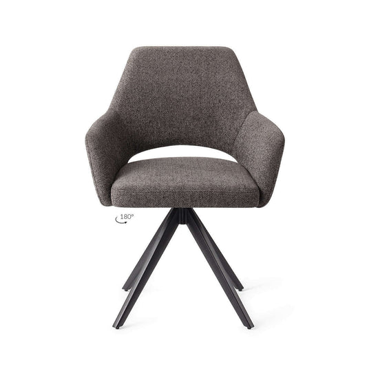 Jesper Home Yanai eetkamerstoel Amazing Gray|turn black