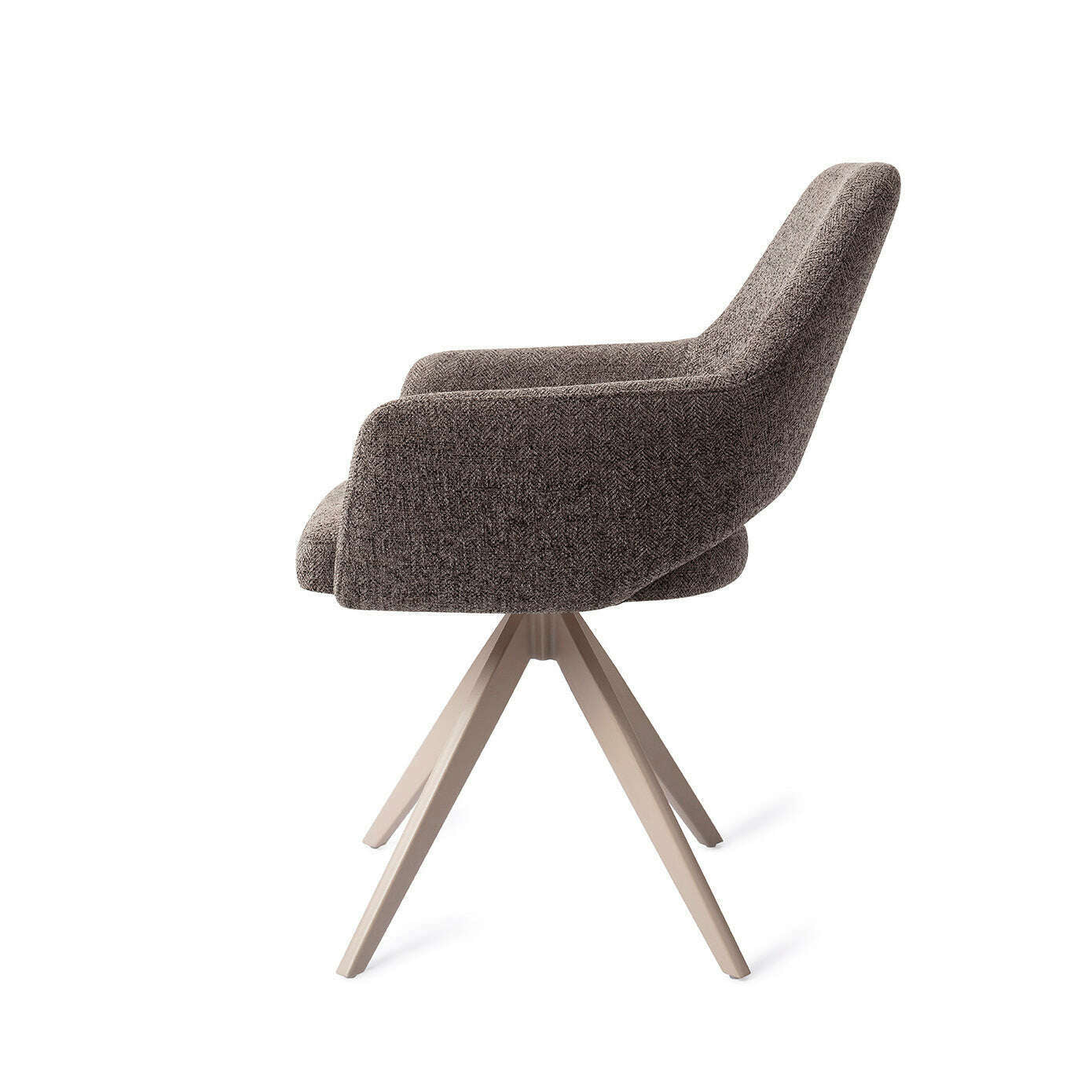 Jesper Home Yanai eetkamerstoel Amazing Grey|turn beige