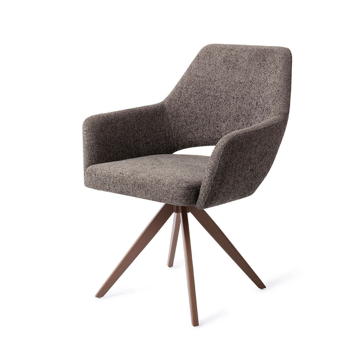 Jesper Home Yanai eetkamerstoel Amazing Grey|turn brown