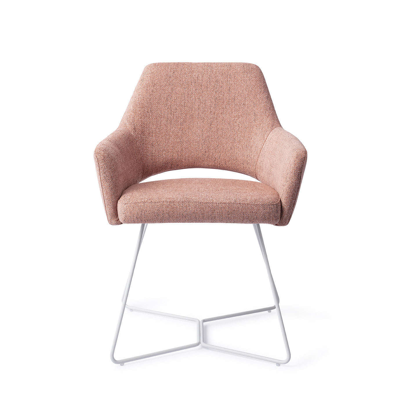 Jesper Home Yanai eetkamerstoel Pink Punch|beehive white