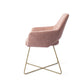 Jesper Home Yanai eetkamerstoel Pink Punch|cross gold