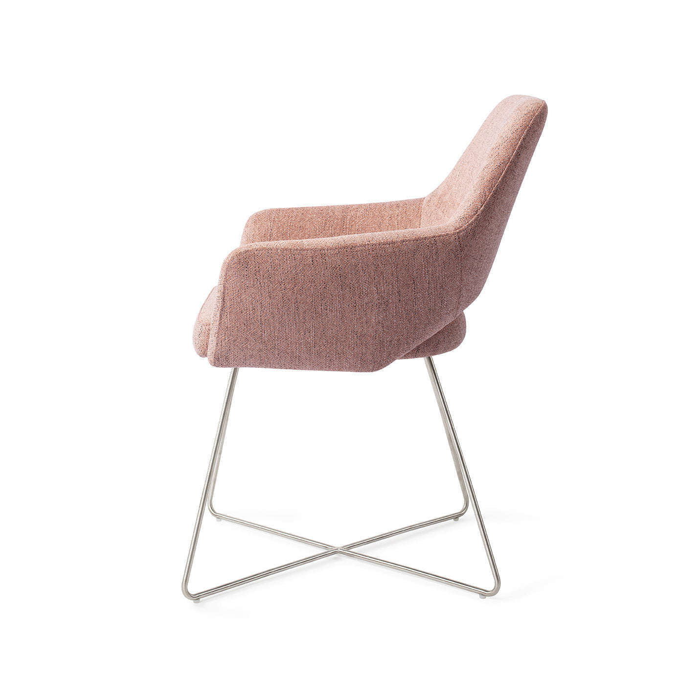 Jesper Home Yanai eetkamerstoel Pink Punch|cross steel