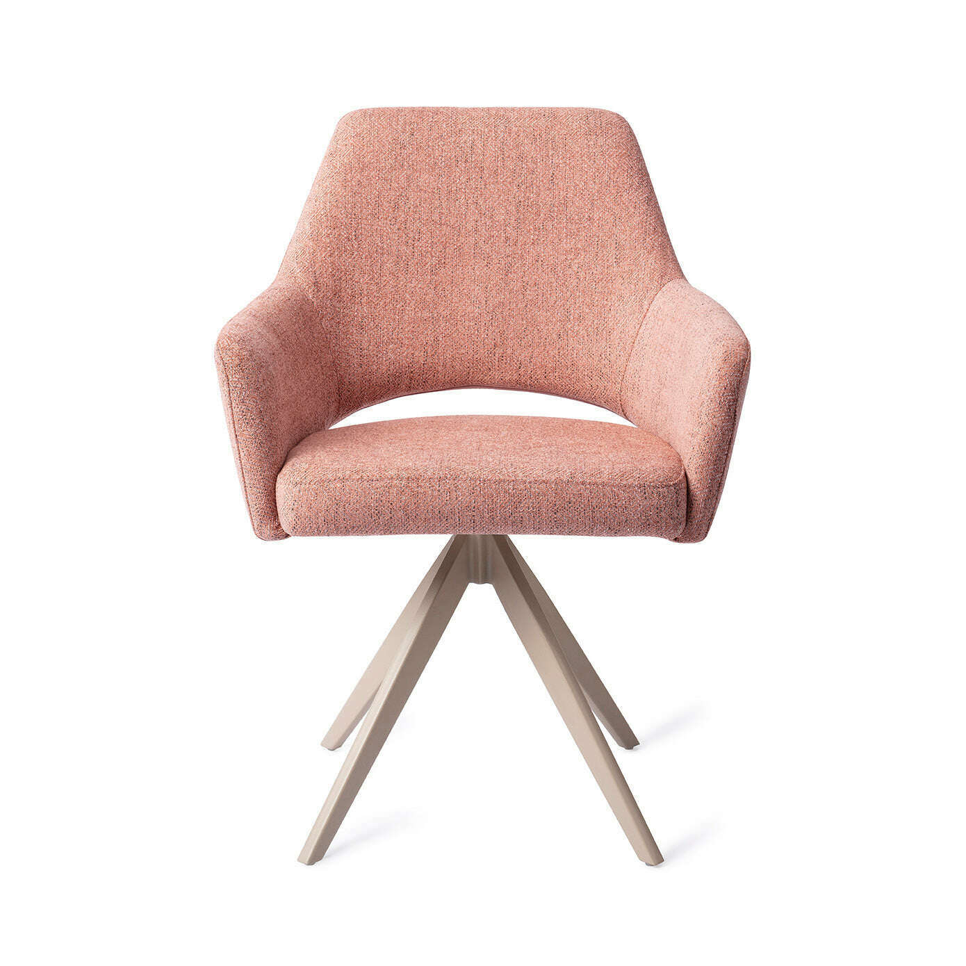 Jesper Home Yanai eetkamerstoel Pink Punch|turn beige