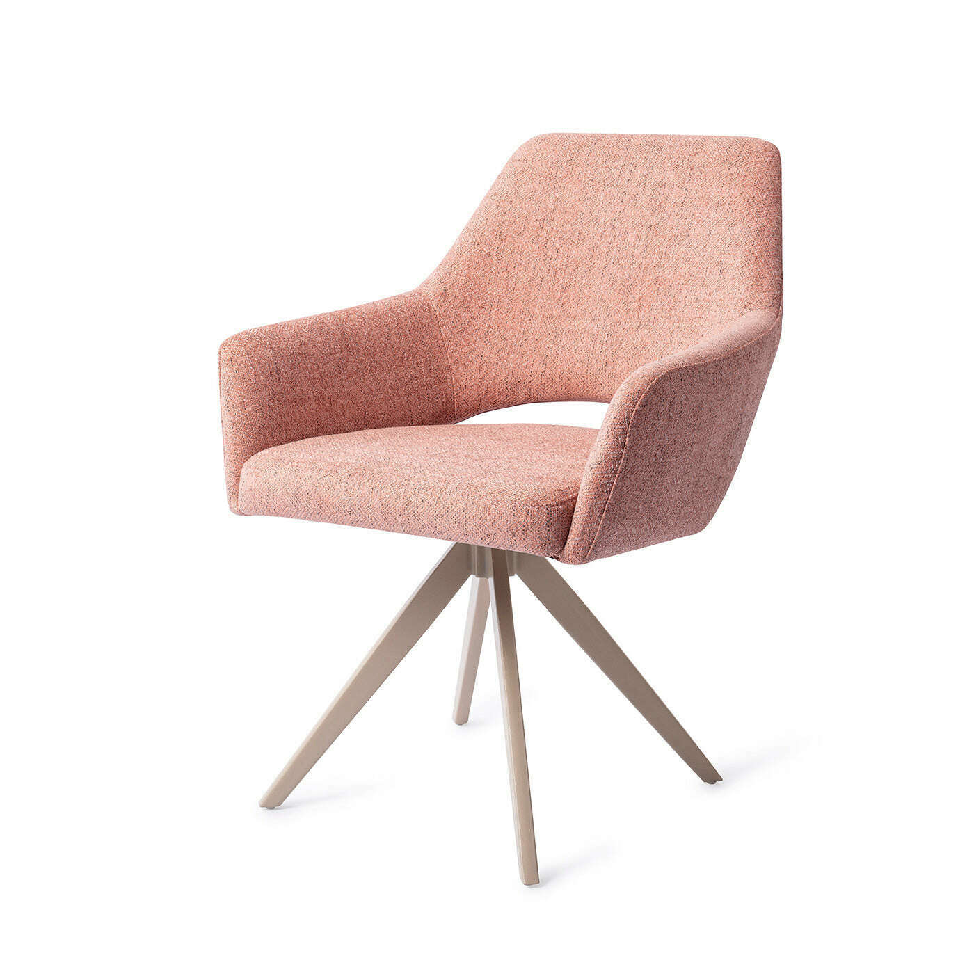 Jesper Home Yanai eetkamerstoel Pink Punch|turn beige