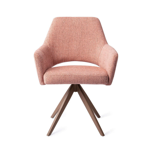 Jesper Home Yanai eetkamerstoel Pink Punch|turn brown