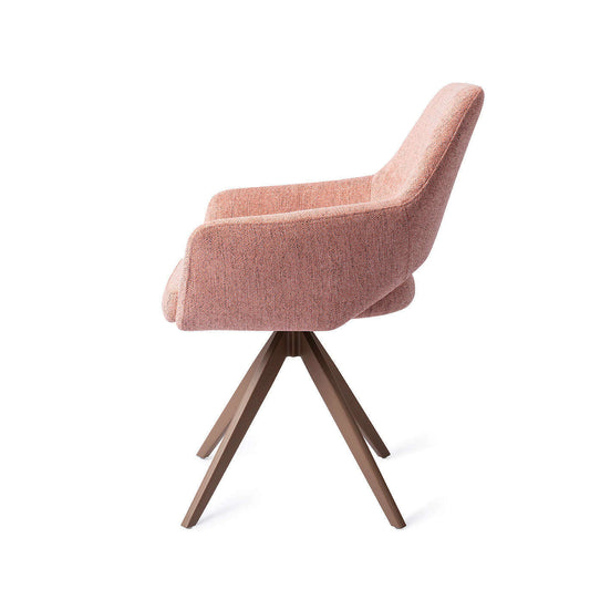 Jesper Home Yanai eetkamerstoel Pink Punch|turn brown