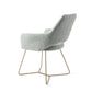 Jesper Home Yanai eetkamerstoel Soft Sage|beehive gold