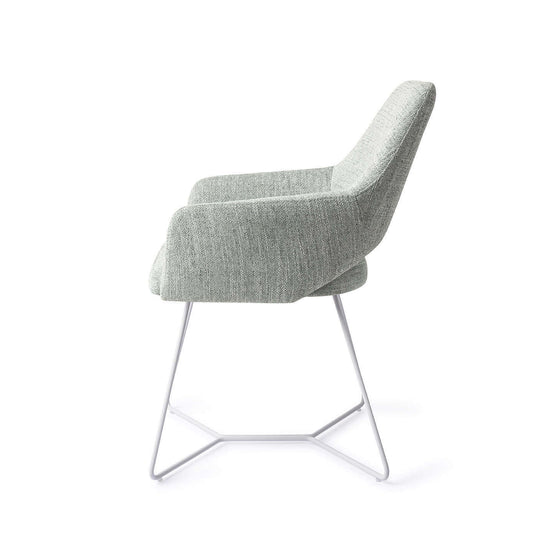 Jesper Home Yanai eetkamerstoel Soft Sage|beehive white