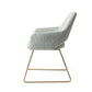 Jesper Home Yanai eetkamerstoel Soft Sage|slide gold