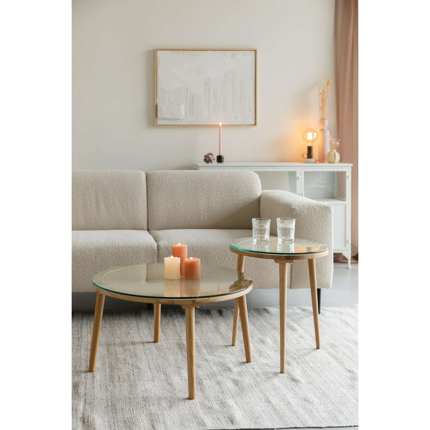 Staerkk Haru salonttafel rond beige