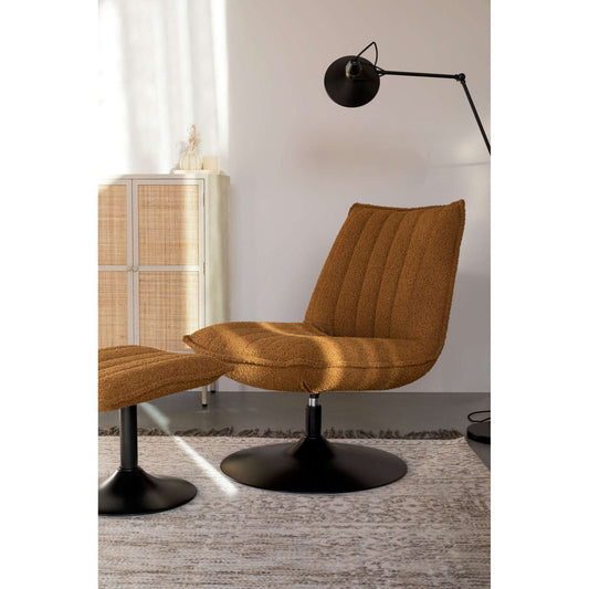 Staerkk Jax lounge fauteuil bouclé ochre