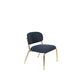 Staerkk Jolien fauteuil goud/donkerblauw