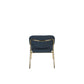 Staerkk Jolien fauteuil goud/donkerblauw