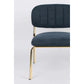 Staerkk Jolien fauteuil goud/donkerblauw